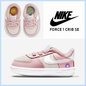 US 3c/9cm◆NIKE ベビーシューズ フォース 1 クリブ SE /ピンクグレイズ FORCE 1 CRIB SE (CB) DB4078-600 正規品 (1083)