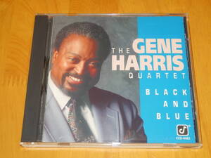 [美品] 輸入盤CONCORD RECORDレーベル ～ ジーン・ハリス(p) the GENE HARRIS QUARTET ★ ”BLACK AND BLUE”