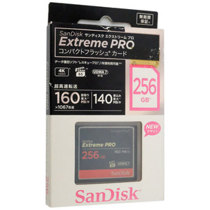 【新品訳あり(箱きず・やぶれ)】 SANDISK コンパクトフラッシュ SDCFXPS-256G-J61 256GB [管理:1000028819]