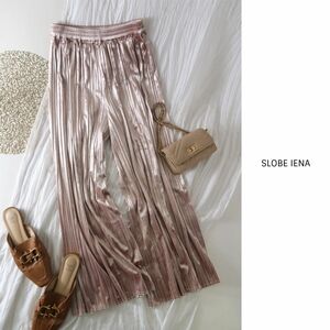 1.2万☆超美品☆イエナ SLOBE IENA☆ベロアプリーツパンツ☆A-O 6080