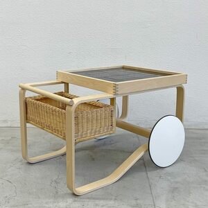 〓 アルテック artek ティートローリー900 TEA TROLLEY 900 セラミックタイル バスケット バーチ材 アルヴァ・アアルト フィンランド 北欧