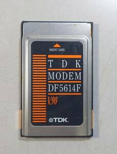 KN4766 【ジャンク品】 TDK V.90対応 PCMCIA Data Fax Modemカード TDK DF5614F