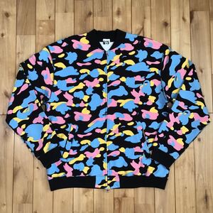 マルチカモ スウェット ブルゾン Lサイズ a bathing ape bape cotton candy camo sweat jacket エイプ ベイプ アベイシングエイプ 585