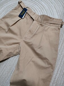 新品 定価28600 ポロ ラルフローレン グルカパンツ W34 L33 ベージュ チノパン POLO Ralph Lauren メンズ ミリタリー パンツ 国内正規 