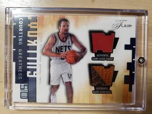 レア 2001 -02 Fleer Flair JASON KIDD Court Ball (#/250) / ジェイソン キッド Courting Greatness (1x NBA Champion) NIKE