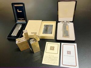 S.T.Dupont デュポン dunhill ダンヒル ZIPPO ジッポ GIVENCHY など ブランドライター 5点 まとめ 喫煙具 ガスライター 【送料無料】