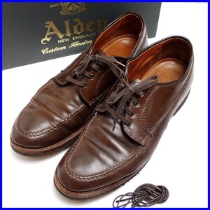 ★Alden BEAMS PLUS別注 レンジャーモック 10.5D/28cm相当/ダークブラウン/レザー/シガーコードバン/73904/外箱付き/シューズ&2029700043