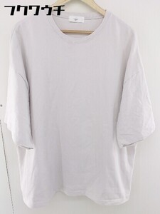 ◇ remer リメール ビッグシルエット 七分袖 Tシャツ カットソー サイズ L ベージュ メンズ