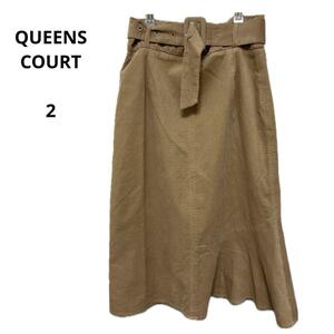 美品 QUEENS COURT クイーンズコート スカート 2 おしゃれ