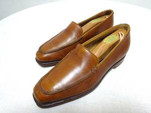 CROCKETT&JONES FULMER　クロケット＆ジョーンズ　グレインレザーローファー　ヴァンプローファー　シューズ　レディース　5C　23.5cm位