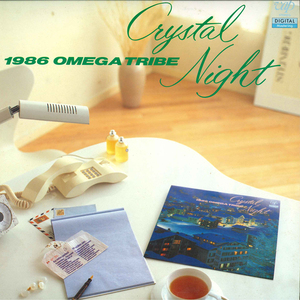 LP 1986 オメガトライブ Crystal Night 3020428 VAP レンタル落ち /00260