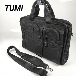 【極美品】TUMI トゥミ ナイロン ビジネスバッグ バッグ バック ビジネス ショルダーバッグ ハンドバッグ メンズ カバン 仕事 黒 ブラック