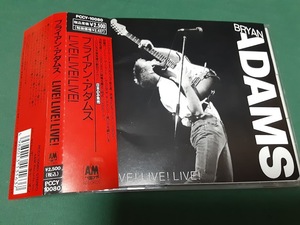 BRYAN ADAMS ブライアン・アダムス◆『LIVE!LIVE!LIVE!』日本盤CDユーズド品