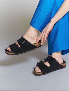 未使用新品★ユナイテッドアローズ★BIRKENSTOCK★ARIZONA アリゾナ ファー サンダル★38