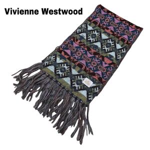 【Vivienne Westwood】総柄マフラー