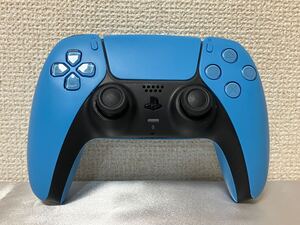 60 【中古】 SONY PS5 PlayStation5 DualSense ワイヤレスコントローラー CFI-ZCT1J スターライトブルー 動作確認済み