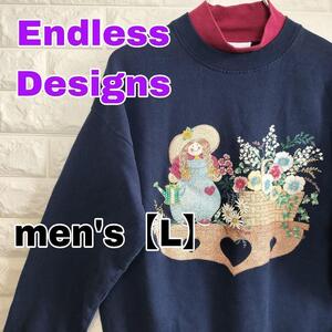 B532 【Endless Designs】スウェット U.S.A. 【メンズL