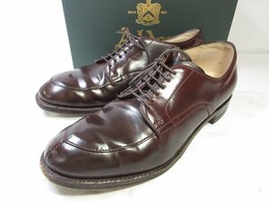 HH【ALDEN オールデン】 54321 コードバン Vチップ モディファイドラスト シューズ 靴 (メンズ) size9.5D バーガンディ系 ■15HT2572■