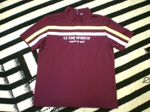 LE COQ SPORTIF・ESPRIT DE GOLF COLLECTION ローネックツアーシャツ 超美品 ルコックゴルフ