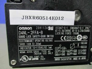 中古 OMRON 小形電磁ロック・セーフティドアスイッチ D4NL-2FFA-B(JBXR60514E012)