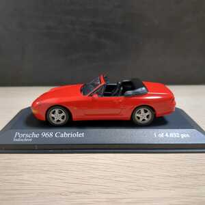 1/43 Porsche 968 Cabriolet 1994（ポルシェ 968 カブリオレ）Red（赤）MINICHAMPS (ミニチャンプス) 