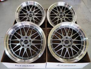 深リム メッシュ levanna V10-EX 19inch 8.5J+40 9.5J+40 5H114.3 新品輸入 235/35R19 265/30R19 クラウン マジェスタ セダン系