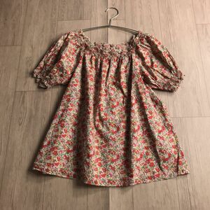 100円スタート☆ Rubyrivet LIBERTY リバティ　花柄　ブラウス