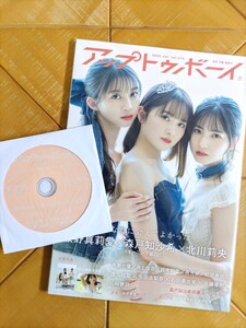 アップトゥボーイ　2022年7月号(セブンネット特典・メイキングDVD付)・モーニング娘(牧野真莉愛・森戸知沙希・北川莉央)・特大両面ポスター