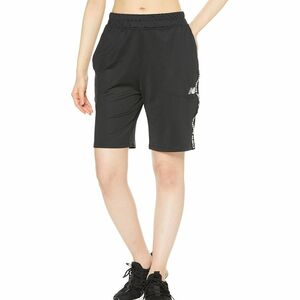 ●送料390円可能商品 ニューバランス new balance NB 新品 レディース 吸汗速乾 ハーフパンツ ショーツ 黒 [AWS31186-BK-M] 一 四 壱 QWER