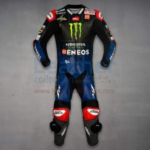 海外 送料込み 　高品質　ファビオ・クアルタラロ MotoGP 2021 レーシングレザースーツ 　 サイズ各種　本革　レプリカ