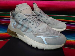 adidas ORIGINALS NITE JOGGER アディダス オリジナルス ナイト ジョガー 中古 US10.5 28.5cm リフレクターウルフグレー シルバー ゴールド