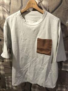 SOPHNET. ソフネット 23SS POCKET BAGGY TEE Kvadrat クヴァドラ バギー ポケットTシャツ サイズXL オフホワイト　FK