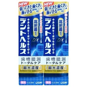 ライオン デントヘルス薬用ハミガキDX 85g 歯磨き粉 2本セット