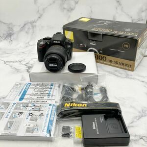 &【売り切り】新品未使用！Nikon ニコン D5100 デジタル一眼レフカメラ レンズキット 18-55 f＝3.5-5.6G VR 動作確認済み シャッター数1