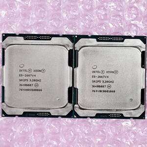 【2個セット/動作確認済み】Xeon E5-2667 V4 (SR2P5) 3.20GHz / サーバー用CPU LGA2011-3