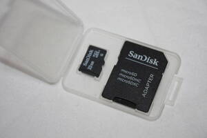 送料無料！　SanDisk　マイクロSDカードアダプター＋マイクロSDHCカード（32GB）