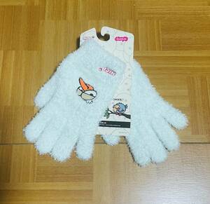 ☆即決・送料込☆新品☆ GLAMLIN 5FINGER NICI コラボ バード ミント のびのび 防寒ふわふわあったかメンズレディース グラムリン