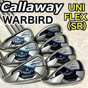 キャロウェイ ウォーバード ユニフレックス SR アイアンセット 7本 初心者 Callaway WARBIRD ポケットキャビティ ビギナー 人気 メンズ