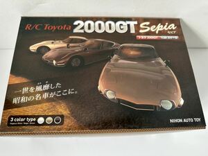 【未使用品】ラジコン 日本オート玩具 R/c Toyota 2000GT Sepia トヨタ 2000GT 1:20 スケール