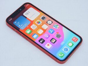 【SIMロック解除済み】au Apple iPhone 12 mini 128GB レッド MGDN3J/A A2398 バッテリー：83％ ジャンク品[B176T316]