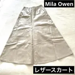 MilaOwen ミラオーウェン　エコレザースカート　ロングスカート