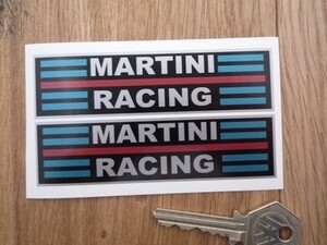 ◆送料無料◆ 海外 マルティーニ レーシング Martini Racing 100mm 2枚セット ステッカー