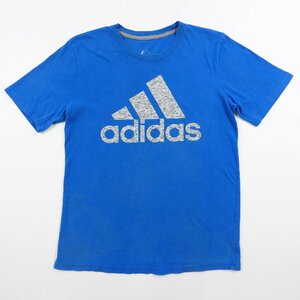 adidas アディダス 半袖Tシャツ パフォーマンスロゴ ブルー #19149 送料360円 アメカジ カジュアル Tee スポーツウエア ストリート