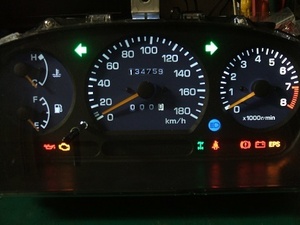 ▽▲【ダイハツ】 ハイゼット TE-S210P 4WD 180kmスピードメーター（改！）▲▽