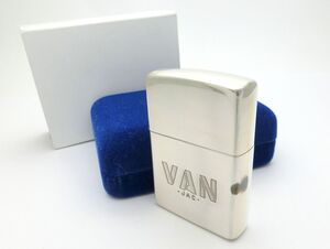 1000円スタート ライター ZIPPO ジッポ VAN JAC ヴァンヂャケット 2002年製 STERLING シルバー 限定300個 箱付 着火未確認 喫煙具 11 H227