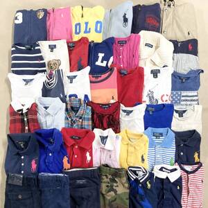 ★ ブランド 子供服 POLO RALPH LAUREN 41点 まとめ ベビー キッズ 男の子 女の子 トップス ボトムス アウター 等 卸 現状品 8.7kg