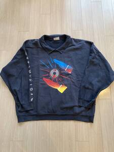 SPECIAL 80s VINTAGE cottontops スウェット USA製 XL 襟 袖プリント