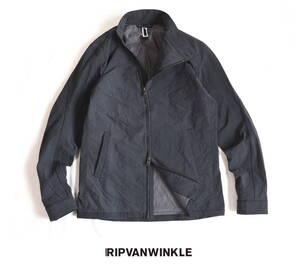 【r】アール・ripvanwinkle｜リップヴァンウィンクル　塩縮加工ジップブルゾン size5　【定価49.000円+税】