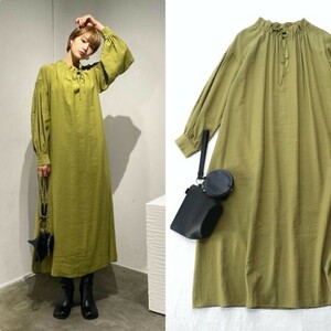 【即決】22aw 美品* EMODA エモダ｜ゆったりAライン♪ロングワンピース