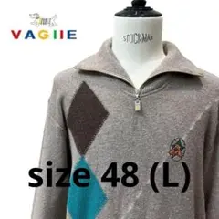 美品 VAGIIE SPORT 長袖 ハーフジップ ウール ニット セーター